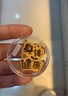999足金2mg新款招财猫暴富黄金手机贴纸镀金创意金片礼物 身体健康 实拍图