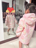 巴拉巴拉童装女童棉服两件套秋冬装儿童宝宝防水印花连帽外套精致潮流户外 紫色调00377 130 实拍图