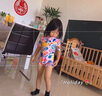 361°儿童泳衣女童可爱印花短袖连体游泳衣中小童女孩夏季速干泳装 实拍图