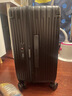 爱华仕行无界行李箱男拉杆箱女大容量旅行箱20英寸三七开登机密码箱黑色 实拍图