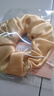 桑宋真丝发圈桑蚕丝丸子头绳丝绸简约气质款网红大肠圈甜美女手工发饰 香槟色（一只装）3.5cm 实拍图