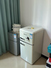 德姆勒（DEMULLER）复古冰箱小型大容量家用租房电冰箱 化妆品静音强劲网红冰箱冷藏冷冻节能 BCD-118芝士白 实拍图