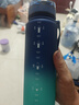 京东京造青蓝渐变大容量运动水壶 户外运动水杯便携带提绳杯子1000ml 实拍图