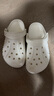 卡骆驰（CROCS）洞洞鞋贝雅女鞋夏季新款凉鞋拖鞋情侣凉拖鞋沙滩鞋男士 10126-100/白色（建议拍小一码） 36-37 (220mm) M4W6 实拍图