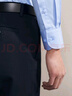 雅戈尔（YOUNGOR）长袖衬衫男DP免烫衬衫纯棉面料抗皱易打理新品 GLDP10171IJA浅蓝色 42 实拍图