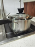 美厨（maxcook）316L不锈钢奶锅汤锅18cm 泡面煮奶辅食锅加厚复合底 MCN8129 实拍图