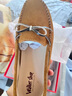 Walker Shop奥卡索休闲鞋女单鞋舒适休闲豆豆鞋女一脚蹬平底乐福鞋女C131016 实拍图
