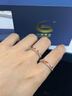 中国黄金日照金山情侣戒指一对男女银对戒表白小众新年情人节礼物送女友 日照金山珐琅情侣对戒+证书礼盒 实拍图