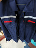  乾朗 防静电工作服套装男女夏季长袖透气耐磨劳保服带反光条电焊工服汽修工程服加油站电力局工装可定制logo 藏蓝色夏长套装180 实拍图