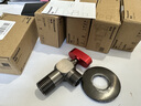 霍尼韦尔（Honeywell）角阀全铜主体陶瓷阀芯抗寒防爆红蓝标三角阀标4分接头枪灰色 实拍图