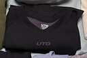 悠途（UTO）速干衣女跑步户外运动登山滑雪服保暖内衣套装 黑灰色 M 实拍图