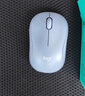 罗技（Logitech）M221 轻音鼠标 无线鼠标 办公鼠标 对称鼠标 带无线微型接收器 米白色 实拍图