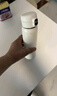 京东京造 保温杯 水杯男女 316不锈钢学生礼物送老师【一键弹盖】白480ml 实拍图
