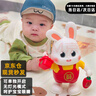永聚乐新生婴儿0-1岁3到6个月宝宝练习抬头训练唱歌跳舞小兔子智力早教 USB版：贺岁跳舞小福兔【48首】 实拍图