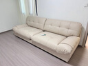 全友家居 现代简约家用皮艺沙发奶油风小户型四人位客厅直排沙发家具 实拍图