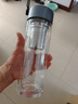 米家玻璃杯 双层带茶隔水杯 耐高温泡茶杯  加厚透明杯子400mL 金属灰 实拍图