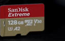 闪迪（SanDisk）128GB TF(MicroSD)内存卡 4K极速金卡A2 V30 U3行车记录仪 运动相机无人机 监控存储卡 读190MB/s 实拍图
