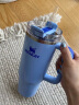 STANLEY巨无霸吸管杯水杯保温杯大容量办公不锈钢杯子887ML-矢车菊蓝 实拍图