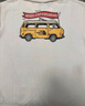 北面（The North Face）短袖T恤男女 美式休闲半袖透气小汽车卡通印花简约 米白色 3XL /190 实拍图
