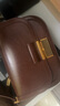 CHARLES&KEITH复古锁扣豆腐包单肩斜挎包包女包生日礼物CK2-80781400 Dark Brown深棕色CK2-80782444 S/M 实拍图