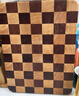 炊大皇家用切菜板砧板乌檀木橡胶木主厨榫卯棋盘格菜板38*26.5*2.5cm 实拍图
