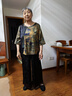 恒源祥中老年妈妈夏装香云纱女装杭州丝绸真丝桑蚕丝阔腿裤两件套装 套装 2XL 135-145 实拍图