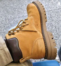 骆驼（CAMEL）【山越】秋冬新款高帮户外工装靴短靴登山鞋踢不烂大黄靴女马丁靴 L23W076036R戈壁加绒土黄 38 实拍图