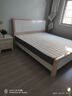 首年全实木床轻奢床现代简约主卧双人床白色高箱储物婚床卧室家具 静音床+天丝乳胶床垫 1.8米*2米框架款 实拍图