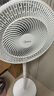 美的（Midea）【品质推荐】七叶轻音柔风电风扇/家用省电落地扇/台式电扇/广角摇头节能宿舍小型风扇 SAE35CA 实拍图
