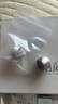 白岚拉丝圆球耳环女925银耳扣耳饰时尚设计优雅气质高级感生日礼物 银色 实拍图
