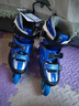 乐秀（ROADSHOW）轮滑鞋溜冰鞋碳纤花式儿童速桩旱冰鞋速滑专业平花男女KX4滑冰鞋 蓝色单鞋 M (中码33-35#) 实拍图