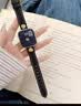 适用applewatch苹果手表S10个性山茶花真皮表带iwatchS8女款高级感S9时尚8智能7小香风腕带6皮革42 米白拼粉色【山茶花真皮】 44/45/46/49mm表盘通用 实拍图