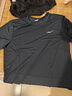 鸿星尔克短袖男夏季新款冰感跑步户外运动男士t恤清爽半袖速干衣T恤衫男 正黑-冰感吸湿排汗 3XL （180-185cm/150-160斤） 实拍图