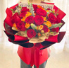 幽客玉品鲜花速递红玫瑰花束表白送女友老婆生日礼物全国同城配送 19朵红玫瑰花束 实拍图