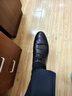 森达父亲礼物皮鞋男自营真皮牛皮上班商务正装男结婚鞋 深黑色 43 实拍图