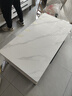 淘邦 亮光岩板茶几组合 轻奢茶桌现代简约家用电视柜中小户型客厅家具 黑白框架【12MM亮光雪山白岩板】 1.3米茶几+电视柜【双拉款】 实拍图