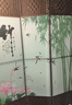 中式简易折叠可移动屏风遮挡板帘客厅隔断墙卧室现代简约办公室 单面图案送底座（加厚加粗） 2.2米高3扇一组1.5米宽 实拍图
