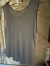 美标商场同款女100%桑蚕丝背心春夏真丝打底可外穿双面修身显瘦基础秋 灰色 2XL (175/96A) 实拍图
