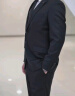 罗蒙西服套装男士修身职业正装西装套装商务伴郎服新郎服结婚礼服男装 实拍图