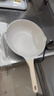京东京造 炒锅 白色麦饭石色不粘锅少油烟炒菜锅平底炒锅 电磁炉通用 32cm 实拍图