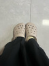 卡骆驰crocs洞洞鞋贝雅男鞋女鞋轻便耐磨一脚蹬拖鞋休闲鞋|10126 卵石色-2V3 36 /37(220mm) 实拍图