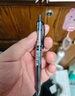 uni三菱 uni-ball UMN-105按动蓝色中性笔高颜值0.5mm蓝笔签字笔商务学生考试水笔水性笔套装 5支 实拍图