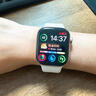 Apple/苹果 Watch Series 10 智能手表GPS款42毫米玫瑰金色铝金属表壳淡桃粉色运动型表带M/L MX1V3CH/B 实拍图