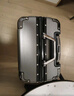 旅刻铝框行李箱大容量箱拉杆箱可坐旅行箱高颜值出差学生加厚密码皮箱 纯洁白【加厚PC箱-结实抗摔】 20英寸 【航空登机箱免托运】 实拍图