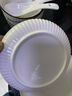 肃匠陶瓷餐具简约盘子碗套装纯白釉下彩餐具套装釉下彩碗碟套装微波炉 山田16件套(4碗4盘4勺4筷) 16头 实拍图