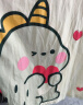 猫人（MiiOW）【防螨抗菌纯棉】女士睡裙睡衣女撞色恐龙印花家居服绿色M 实拍图