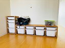 源氏木语儿童家具儿童储物架实木蒙氏玩具收纳柜现代简约实木绘本架书架家用储物柜 1.66米双层四列矮款收纳柜 实拍图