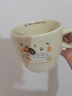 网红新款叠叠马克杯宿舍家用可爱狗陶瓷杯水杯礼物茶杯咖啡杯 奶油色 1个 280ml 奶白礼帽小狗叠叠杯【无盒装】 实拍图
