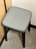煜柠苑家用餐椅北欧轻奢软包凳子现代简约可叠放餐桌椅子客厅塑料高板凳 高级灰【黑腿-加厚软包】1把 实拍图