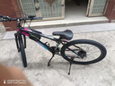 EG7山地自行车成人学生变速越野单车双减震赛车26寸青少年男女 辐条【升级减震 超强承重】炫彩 27.5寸24速【适合：175-190CM】 实拍图